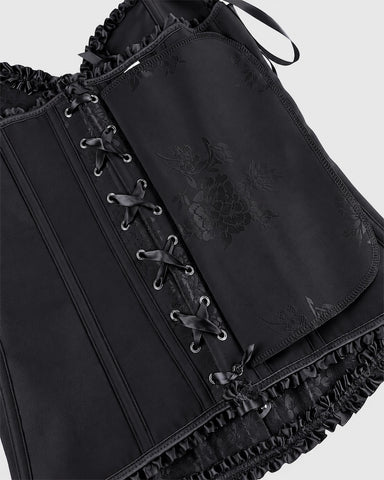 Front Closure Lace-Up Overbust Costume Corset Shapewear