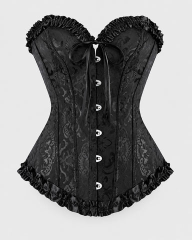 Front Closure Lace-Up Overbust Costume Corset Shapewear