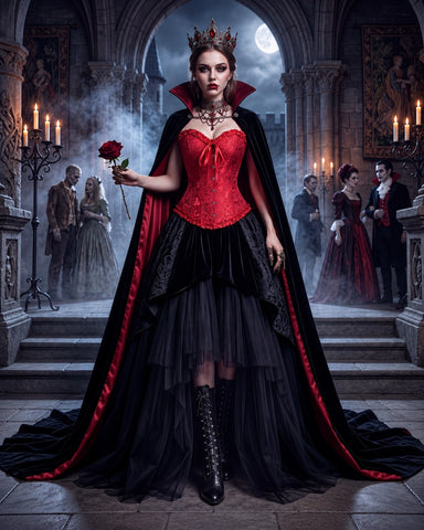 Front Closure Lace-Up Overbust Costume Corset Shapewear