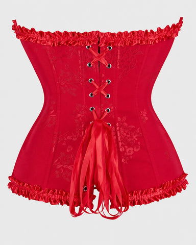 Front Closure Lace-Up Overbust Costume Corset Shapewear