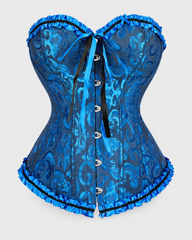 Front Closure Lace-Up Overbust Costume Corset Shapewear