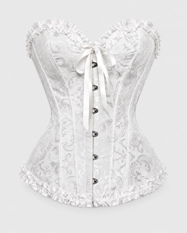 Front Closure Lace-Up Overbust Costume Corset Shapewear