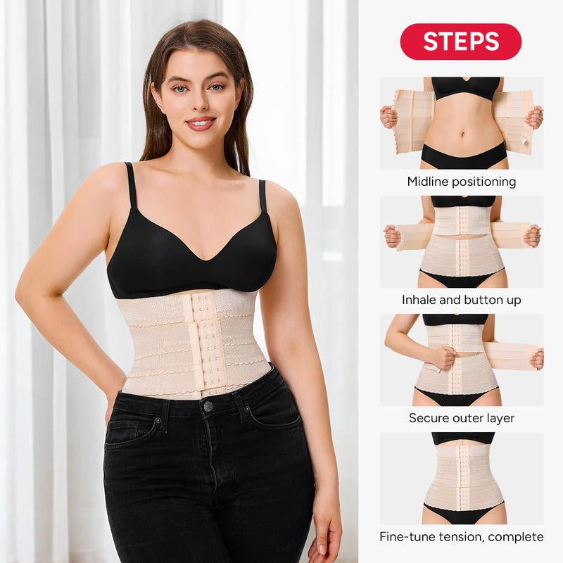 Four step waist trainer fitting guide