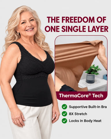 Stay-Warm Bra-Free Thermal Tank Top