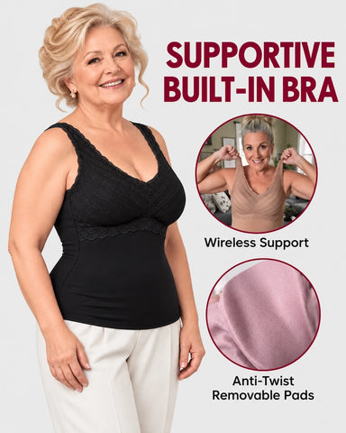 Stay-Warm Bra-Free Thermal Tank Top