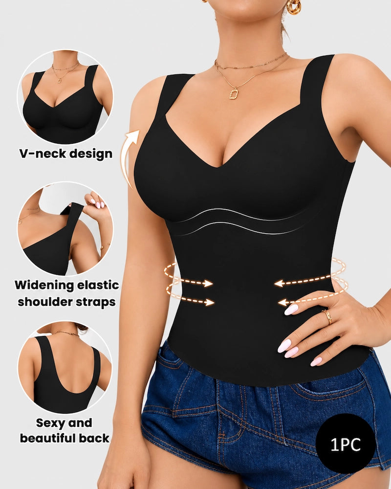 Molded Cup Seamless Tummy Control Tank Top