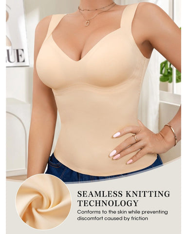 Molded Cup Seamless Tummy Control Tank Top