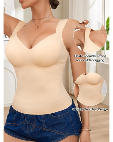 Molded Cup Seamless Tummy Control Tank Top