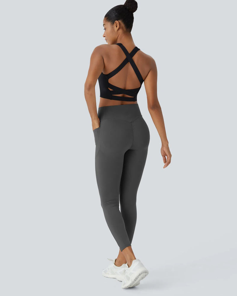 Butt Lifting Tummy Control Pocket Leggings