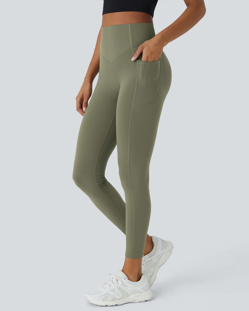 Butt Lifting Tummy Control Pocket Leggings