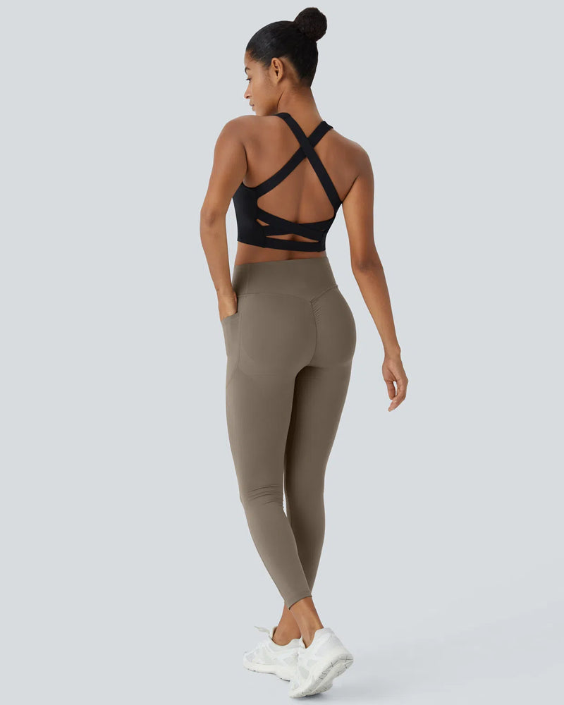 Butt Lifting Tummy Control Pocket Leggings