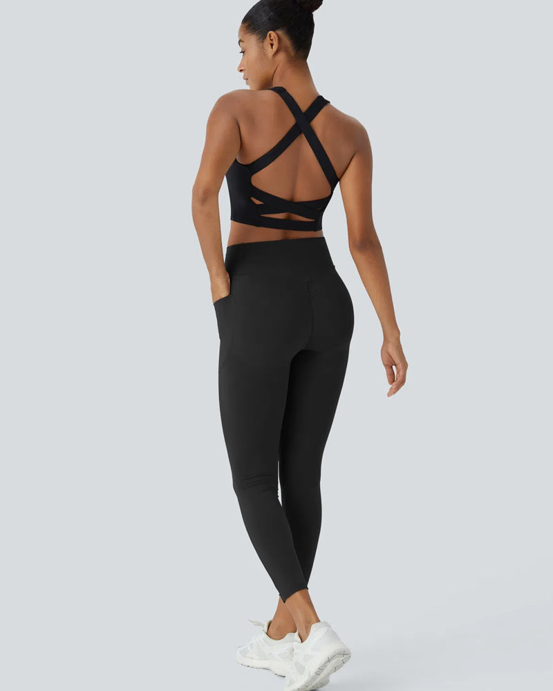 Butt Lifting Tummy Control Pocket Leggings