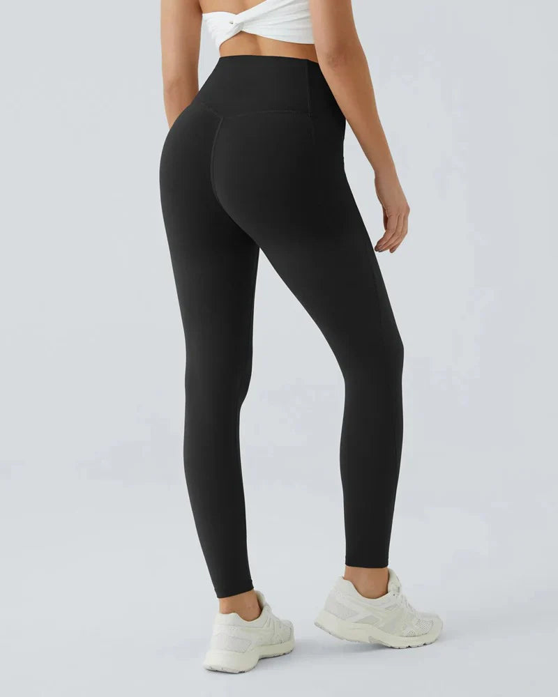 High Waisted Butt Lifting Tummy Control Side Pocket Shaping Leggings