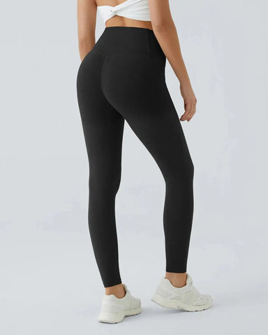 High Waisted Butt Lifting Tummy Control Side Pocket Shaping Leggings
