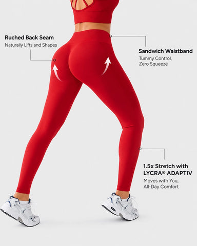 High-Waist Seamless Scrunch Butt-Lifting Shorts & Leggings