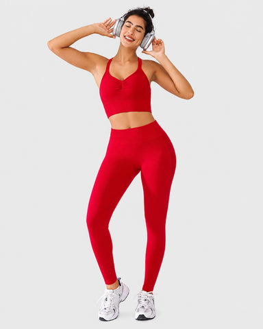High-Waist Seamless Scrunch Butt-Lifting Shorts & Leggings