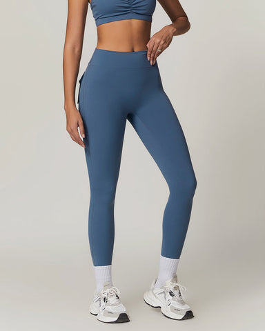 Y2K Cargo Leggings with Wide Waistband & Butt Lift