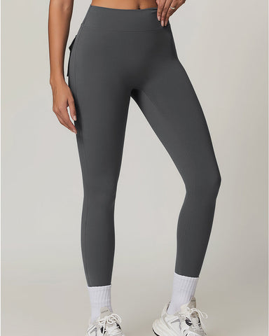 Y2K Cargo Leggings with Wide Waistband & Butt Lift