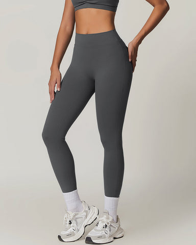 Y2K Cargo Leggings with Wide Waistband & Butt Lift