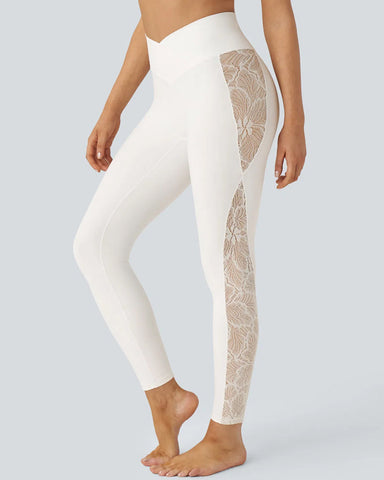 High-Waist Tummy Control Butt Lifting Lace Leggings