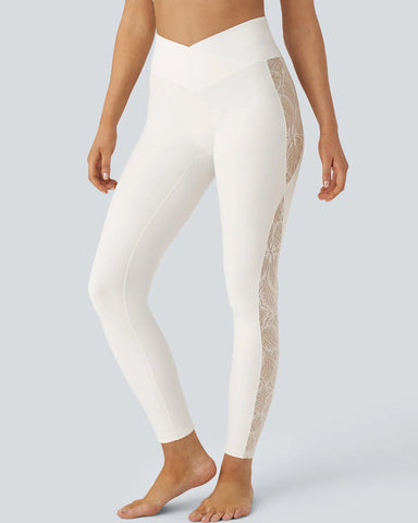 High-Waist Tummy Control Butt Lifting Lace Leggings
