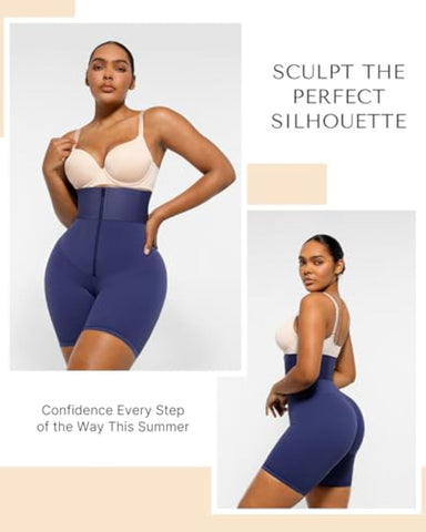 SHAPECURVE Women High Waist Leggings Tummy Control ElasticFuse Waistband Shaping Leggings Waist Trainer Yoga Pants