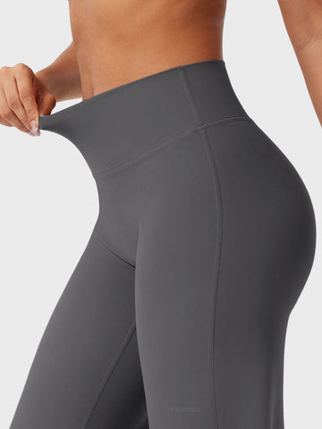 Leggings High-Waist Straight-Leg No Front Seam Buttery Soft Gym Yoga Pants for Women Fitness Tights