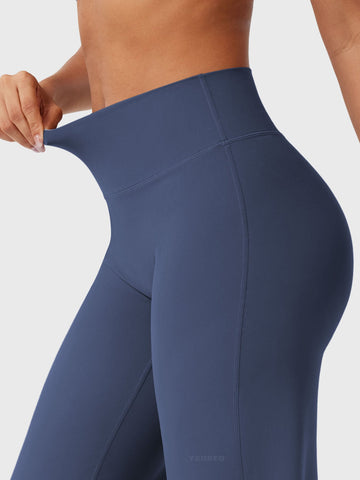 Leggings High-Waist Straight-Leg No Front Seam Buttery Soft Gym Yoga Pants for Women Fitness Tights