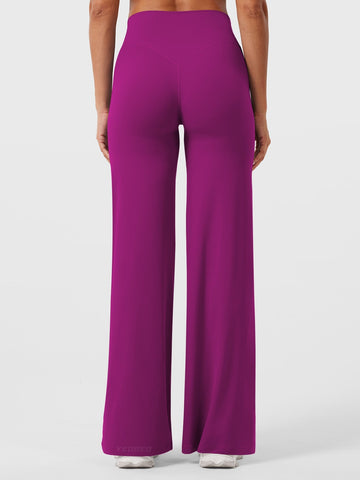 Leggings High-Waist Straight-Leg No Front Seam Buttery Soft Gym Yoga Pants for Women Fitness Tights